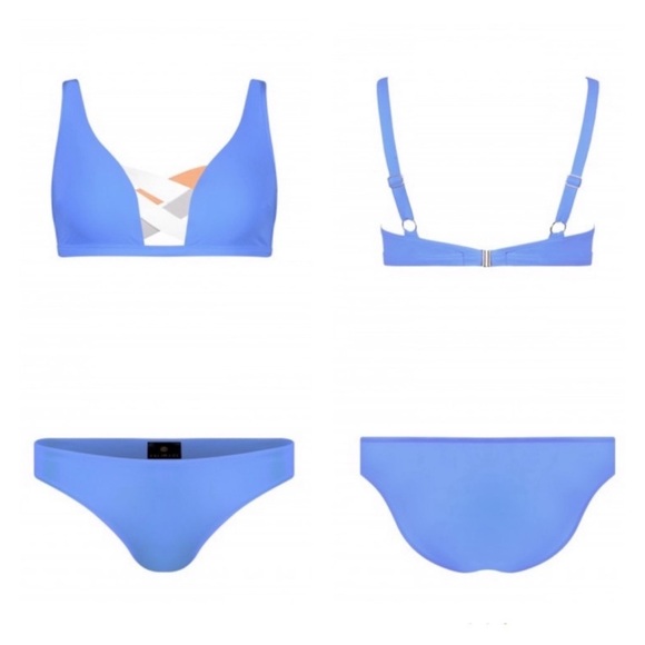 New! RARE VALIMARE Bandage Color Block Bikini Set - Picture 4 of 10